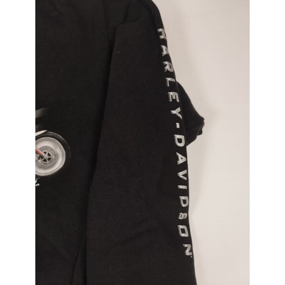 Harley-Davidson V-Rod Sweatshirt Men M Black Vintage 2001 Utica NY Graphic Crew - Picture 3 of 8